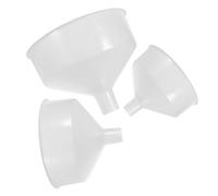 Garneck 3 Piezas Embudos de Plástico Boca Ancha para Cocina de Embudos Grandes para Llenar Botellas Líquidos y Polvo S Transparente Fácil de Limpiar