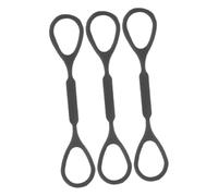 Garneck 3 Piezas Pequeña cuerda de trompeta cuerda de silicona para trompeta tope deslizante para instrumentos de viento tirador de tobogán de trompeta gel de sílice Black