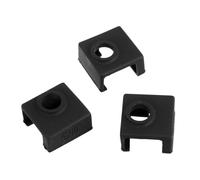 Garneck 3 piezas Protector para Bloque Calefactor de Aluminio Funda de Silicona Aislante Resistente al Calor para Impresora Pack de Unidades Negras Compatible con Accesorios de Impresión