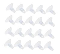 Garneck 3 Series Soporte De Ventosa Manguera De Aireador De Acuario Clip De Succión Compacto Y Resistente Fijar De Peceras Transparente Hábitat Acuático 40 Piezas*3