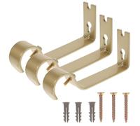 Garneck 3 Unidades Soportes para Barras de Cortina Ajustables Soportes de Pared Tornillos Incluidos Estilo Sencillo Estabilidad Garantizada y Montaje en Diferentes Entornos