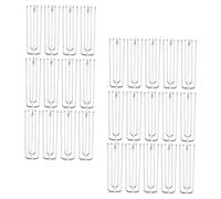 Garneck 30 Piezas Ganchos Metálicos para Cortinas de Puntas Acero Inoxidable Resistentes y Duraderos para Colgar Cortinas con Pliegues Diseño Práctico y Seguro para Uso Doméstico