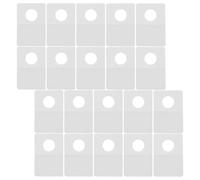 Garneck 300 Pestañas Adhesivas Transparentes de PVC Autoadhesivas Tamaño 38X26X02 MM Alta Resistencia para Colgar y Exhibir Hogar y Oficina Pack de 300 Unidades