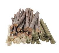 Garneck 3juegos Rama De para Dentición Juguetes Masticables para Hámsteres Cobayas y Chinchillas Accesorios De Enriquecimiento para Jaulas Golosinas Naturales para Conejos y Erizos