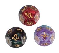 Garneck 3piezas Dados Astrológicos Caras Adivinación Mejorar Lectura Constelaciones Tarot