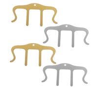 Garneck 4 Clips Metálicos para Sujetar Partituras, Soporte para Páginas de Libros de Música, Abrazadera Resistente para Partituras, Accesorio Práctico para Músicos y Estudiantes