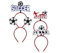 Garneck 4 Diademas de Competición de Fútbol para Animar, Materiales Fieltro y Plástico, Prácticas Clubes y Campos Deportivos, Accesorios para Fiestas
