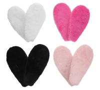 Garneck 4 Pares Diadema Orejas de Conejo de Felpa para Accesorios de Cabello Diy, Material Agradable y Adorable, Adecuado para Manualidades y Clips de Pelo para Niñas