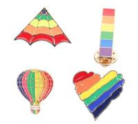 Garneck 4 piezas Broche de Aleación Premium con Diseño de Globo Pin Decorativo para Ropa Mochila y Sombrero Accesorio Lúdico y Duradero para Fiestas y Diario