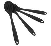 Garneck 4 Piezas Cucharas de Silicona Resistentes al Calor Cucharas de Cocina Antiadherentes con Mango Utensilios de Cocina para Servir y Hornear