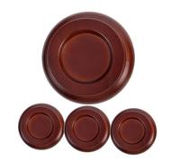 Garneck 4 Piezas Estera De Piano Pads De Piano Tratamiento De Pad De Piano De Suelo Para Patas De Piano Deslizadores De Piano Copas Con Ruedas Para Piano Vertical Madera Coffee
