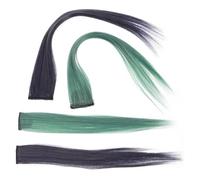 Garneck 4 piezas Extensiones Cabello Cortas Invisibles Colores Fiesta Accesorios Seguros sin Daño Peluca Mujer