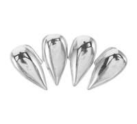 Garneck 4 Piezas Grills Dentales de Plata Chapada Cubiertas Removibles de Colmillo de Cobre para Mujer Joyería Decorativa para Estilo Hip Hop y Moda Urbana