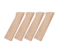 Garneck 4 Piezas Mango de Repuesto para Cuchillo de Cocina de Madera de Haya Mango Ergonómico Compatible Cuchillos Japoneses Sashimi para Utensilios de Cocina en Bricolaje