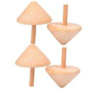 Garneck 4 Piezas Peonzas de Madera Gyros Educativos de Fiestas y Cumpleaños