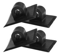 Garneck 4 Piezas Soporte de Motor para Kayak Hebilla, Negro | PVC y Plástico, Ligero y Portátil, para Canoas Motor, Bote Inflable, Pesca y Lago