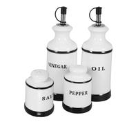 Garneck 4 Tarros De Cerámica Para Condimentos Frascos Para Especias De Cocina Botellas De Cerámica Para Aceite Para Ensaladas Frasco Para Almacenar Condimentos Frasco Para