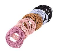Garneck 40 piezas Gomas Pelo Elásticas Accesorios Cabello Duraderos y Elásticos Pulseras para Mujer Lazos Pelo Resistentes sin Daño Práctico para Uso Diario