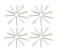 Garneck 40 Piezas Rueda de pulido de fieltro de lana volante broca para pulir fieltro de lana ruedas de pulido fregona para pulir Accesorios de herramientas rotativas