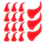 Garneck 40 Unidades Diadema Cuernos de Plástico Rojos para Halloween, Accesorios Ligeros para Disfraz de Demonio, Material DIY para Fiestas y Actividades Familiares