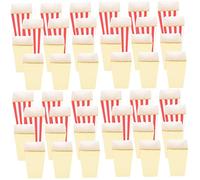 Garneck 48piezas Cajas De De y Blancas Contenedores De Cartón y Noches De Diseño Elegante Para Snacks y