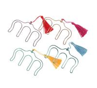 Garneck 4piezas Clip De Partitura Musical Clips Metálicos Para Libros De Música Con Borlas Colgantes Sujetapartituras Para Página De Música Creativo Para Partituras Para Notas