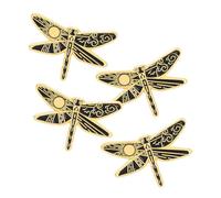 Garneck 4piezas Joyas de Broche de Libélula Creativos de Dibujos Animados Broches de Esmalte con Forma de Luna y Sol para Ramilletes de Libélula Prendedores de Broche para Mujer