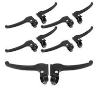 Garneck 5 Pares Maneta de Freno de Bicicleta Plegable Negra, Plástico | Agarre Cómodo, para Bici de Carreras y Ciudad, Mantenimiento y Restauración del Frenado