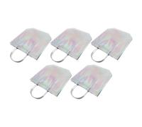 Garneck 5 Piezas Bolsa de Compra Reutilizable Bolsa Multiusos Resistente y Portátil para Tienda Cosméticos y Almacenamiento