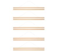 Garneck 5 Piezas Colgador de Cuadros de Madera Natural 50 CM Marco de Pared Colgante para Pósteres y Rollo de Pintura Colgador de Pergaminos de Madera para Decoración de Hogar y Estudio