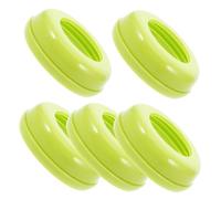 Garneck 5 Piezas Collar de Rosca para Botella de Leche Reutilizable, Accesorio para Biberones de Boca Ancha, Anillo Sellado Antipolvo de Plástico, Uso Diario para Alimentación Bebés