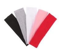 Garneck 5 Piezas Diadema Deportiva de Tela Suave Diseño Elástico para Yoga y Correr, Banda Cabello Absorbente de Sudor, Accesorios Fitness para Mujeres