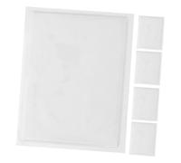 Garneck 5 piezas Fundas Adhesivas Unidades para Tarjetas Organizadoras Transparentes Resistentes para Etiquetas de Almacén Soporte Adhesivo para Permisos de Aparcamiento Fácil de Pegar y