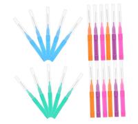 Garneck 50 piezas Cepillos Interdentales Portátiles Cepillo Limpieza Dientes Brackets Suaves para Eliminación Sarro y Residuos Bucal Uso Diario