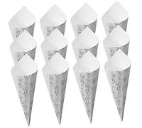 Garneck 50 Piezas Conos para Flores con Diseño de Notas Musicales Envoltura de Ramo para Bodas y Fiestas para y Confeti