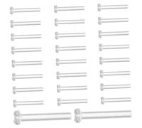 Garneck 50 piezas Topes para Pendientes Transparentes de Pendientes Cierres Antialérgicos para de Accesorios de Joyería para Hombres y Mujeres
