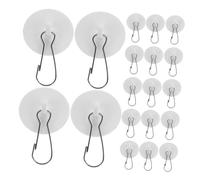 Garneck 50 Piezas Transparent Self Adhesive Ceiling Discs With Hooks Reusable No Drill Hooks For Hanging Decorations Lights Home Office Party