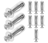 Garneck 50 Unidades Petal Expansion Nuts Carbon Steel Drywall Metal Expansion Bolts Strong Wall Anchors For Furniture And Concrete Screw Fixings