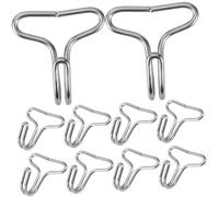 Garneck 50piezas Ganchos Para Fundas De Asientos De Coche Unidades De Hierro Diseño Forma De s Para Evitar Deslizamientos Aptos Para Colgar Objetos Pequeños Coches