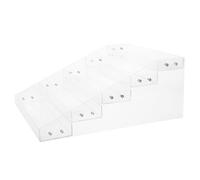 Garneck 5nivel Soporte De Exhibición Acrílico Transparente para Perfumes y Cupcakes Estante Escalonado Organizador De Estantes Vitrina De Joyas