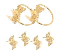 Garneck 6 Alzapaños de Cortina Dorados Diseño de Insecto, Juego de 6 Piezas de Metal Resistente para Decoración Boho de Dormitorio, Sujetacortinas Decorativas y Funcionales para