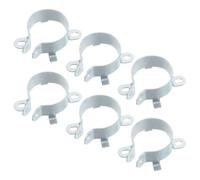Garneck 6 Piezas Abrazadera Metálica con 2 Orificios de Fijación, Soporte de Hierro para Condensador Electrolítico de 30mm para Mantenimiento Industrial y Reducción de Vibraciones
