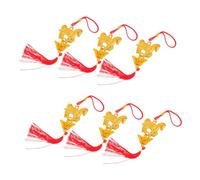 Garneck 6 Piezas Adornos Colgantes Ligeros con de Caballo para Bonsái Interior y Exterior Decoración Festiva de Primavera para Hogar y Coche Amuletos de Suerte y Prosperidad