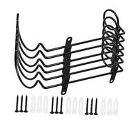 Garneck 6 Piezas Botellero de Pared para Vino Soporte Metálico Colgante Estante Display para Botellas Decorativo para Cocina Bar Hogar