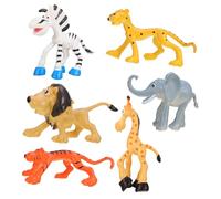 Garneck 6 Piezas Figuras de Animales Realistas de Plástico Modelo Educativo de Fauna Salvaje para Niñas Juguetes Didácticos para Desarrollo Cognitivo y Simulado