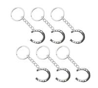 Garneck 6 Piezas Llavero Herradura Metálico Estilo Western Colgante Amuleto de Buena Suerte para Bolso Mochila y Coche Accesorio Ecuestre Regalo Souvenir Cowgirl Cowboy