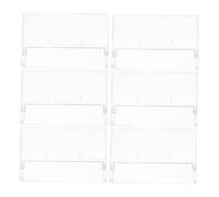 Garneck 6 Unidades De Organizador De Cintas De Casete Estuche Protector Transparente Retro Para Grabación De Casetes Estuches Vacíos De Plástico Soporte Abs