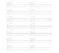 Garneck 60 Piezas Unidades Ganchos de Cortina Ajustables de Plástico Blanco Pinza para Plisado Clips para Cortinas y Drapes Soporte Seguro y Fácil Instalación para Baños Oficinas y