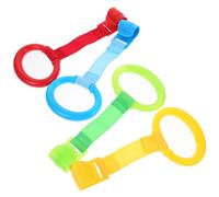 Garneck 8 Piezas Anillos de Aprendizaje para Bebés de Anillos de Cuna Colgantes Asistente Práctico para Accesorios para Cuna