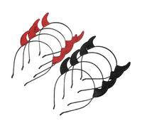 Garneck 8 Piezas Diadema de Cosplay de Halloween Cuernos de Demonio para Mujer, Accesorios Cómodos de Tela No Tejida, Diseño Único para Fiestas Temáticas y Celebraciones Anuales